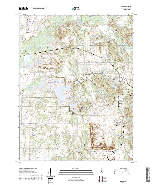 Dugger topographic map thumbnail