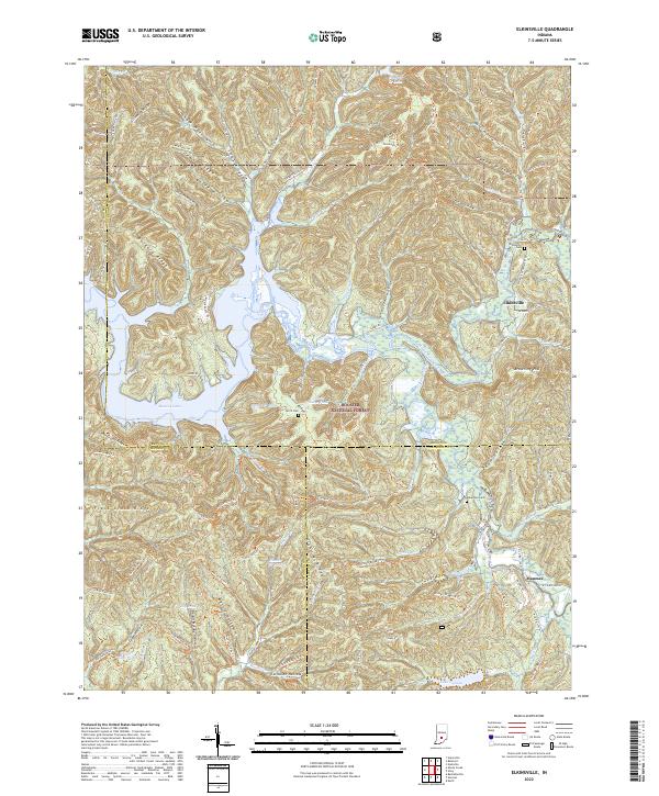 Elkinsville topographic map thumbnail