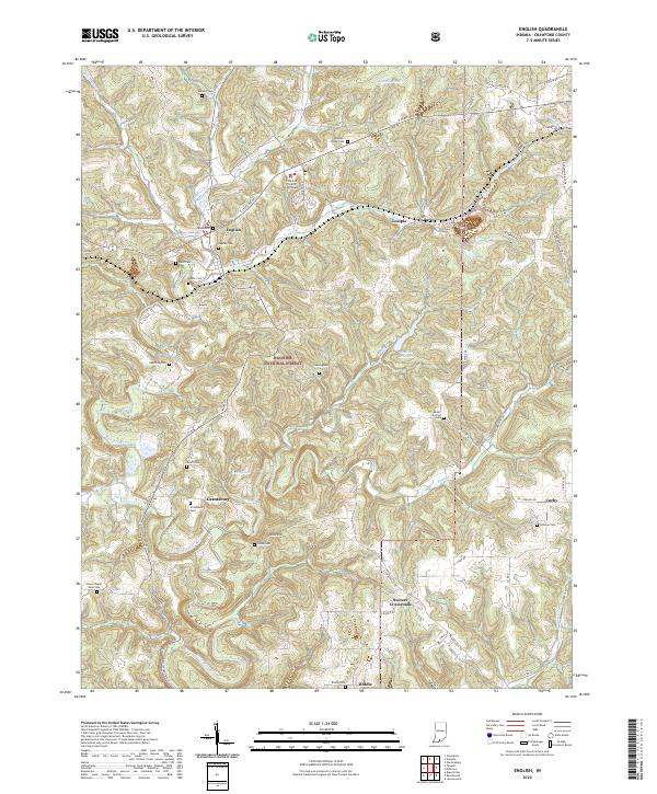 English topographic map thumbnail