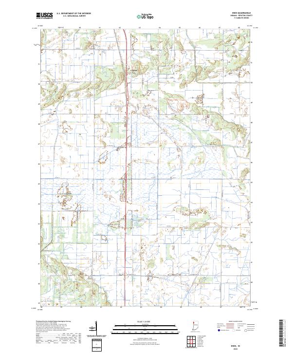 Enos topographic map thumbnail