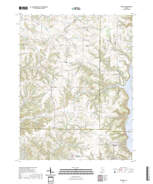 Everton topographic map thumbnail