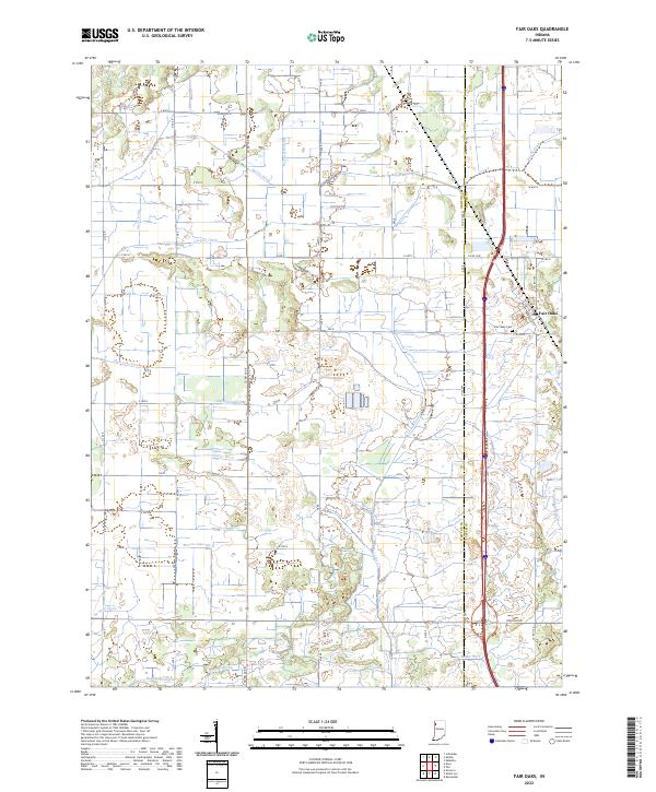 Fair Oaks topographic map thumbnail