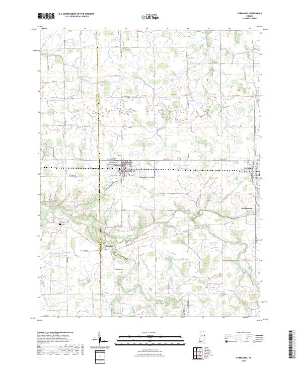 Farmland topographic map thumbnail
