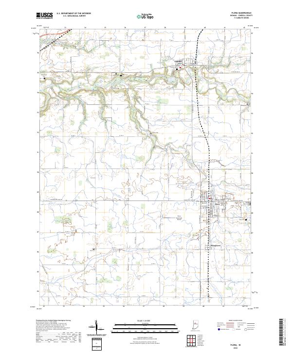 Flora topographic map thumbnail
