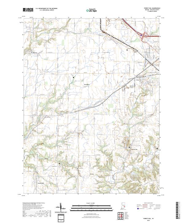 Forest Hill topographic map thumbnail