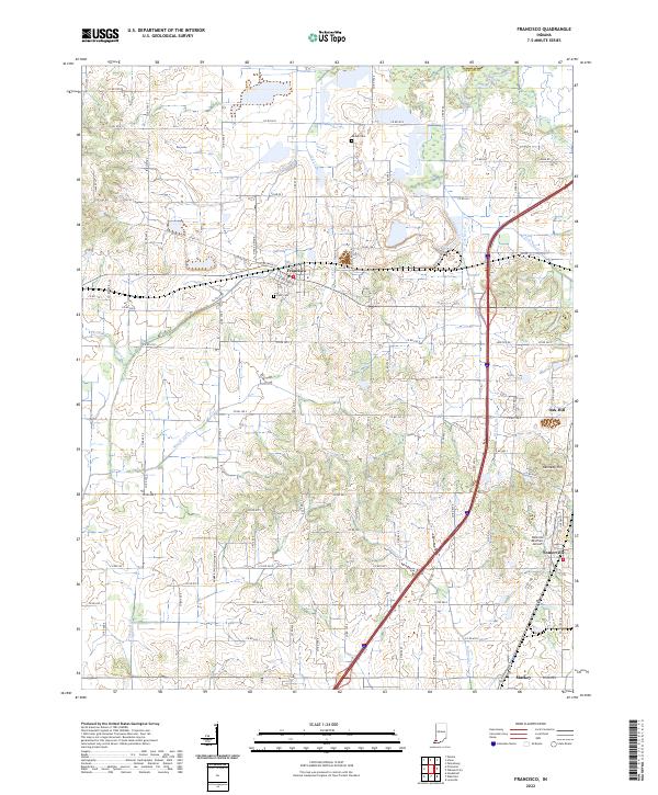 Francisco topographic map thumbnail