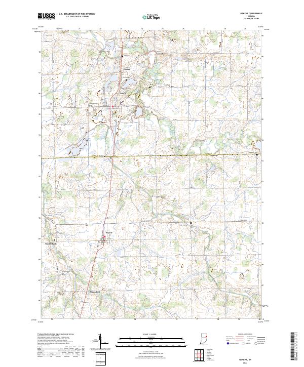 Geneva topographic map thumbnail