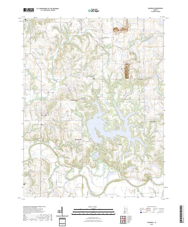 Glendale topographic map thumbnail