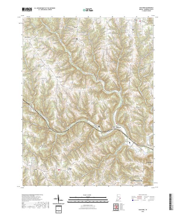 Guilford topographic map thumbnail