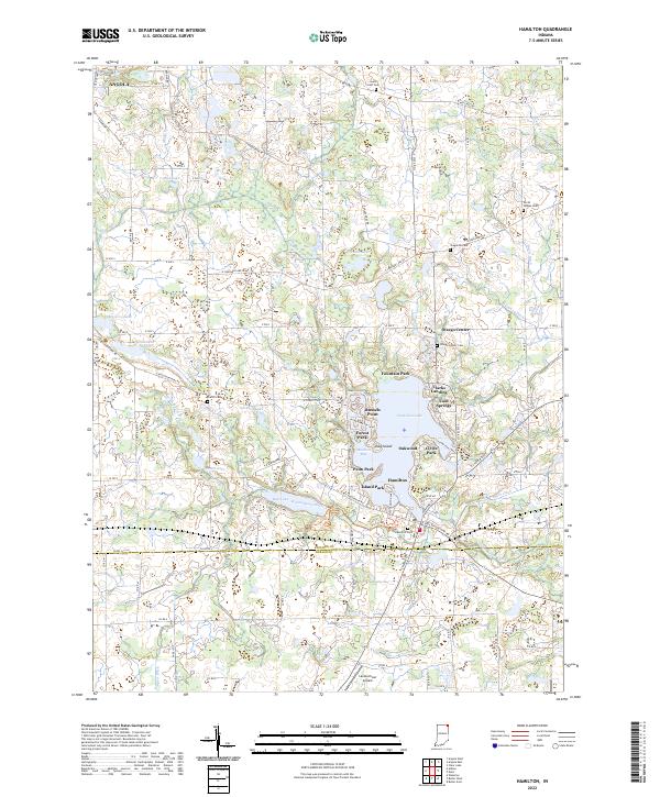 Hamilton topographic map thumbnail