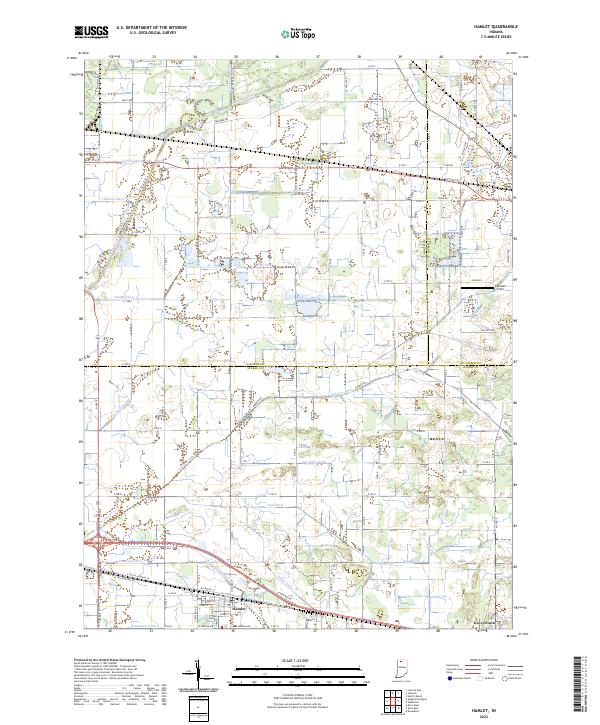 Hamlet topographic map thumbnail