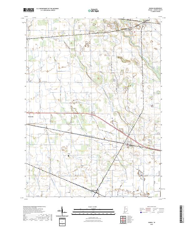 Hanna topographic map thumbnail