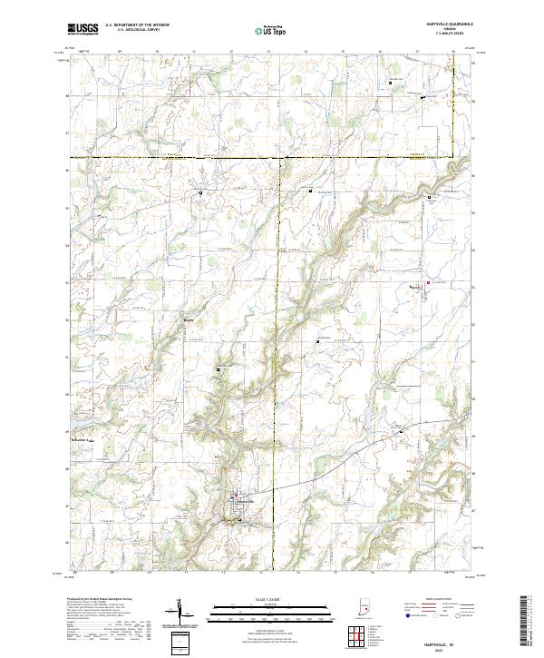 Hartsville topographic map thumbnail
