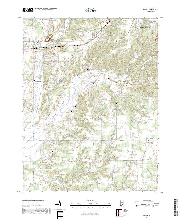 Hayden topographic map thumbnail