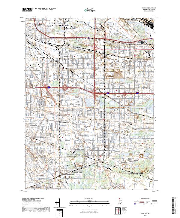 Highland topographic map thumbnail