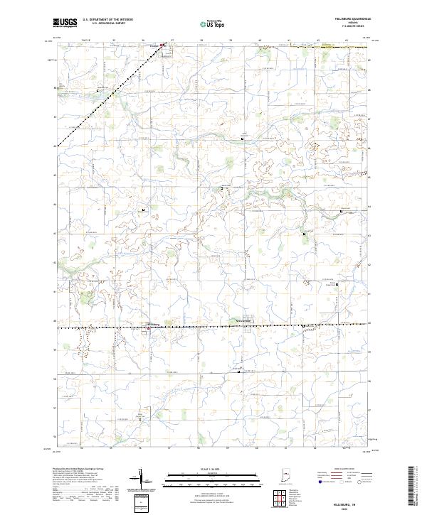 Hillisburg topographic map thumbnail