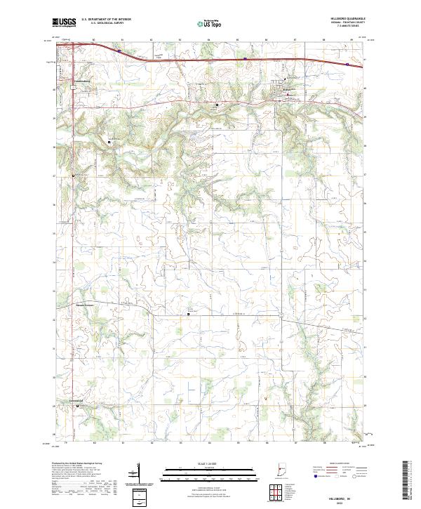 Hillsboro topographic map thumbnail