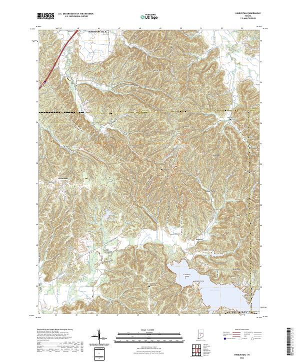 Hindustan topographic map thumbnail