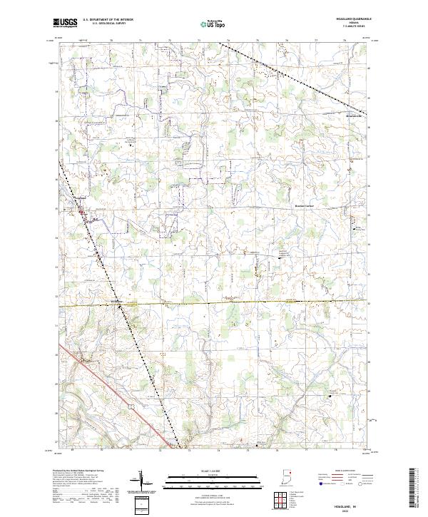 Hoagland topographic map thumbnail