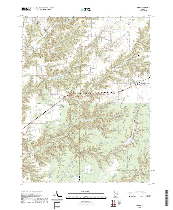 Holton topographic map thumbnail