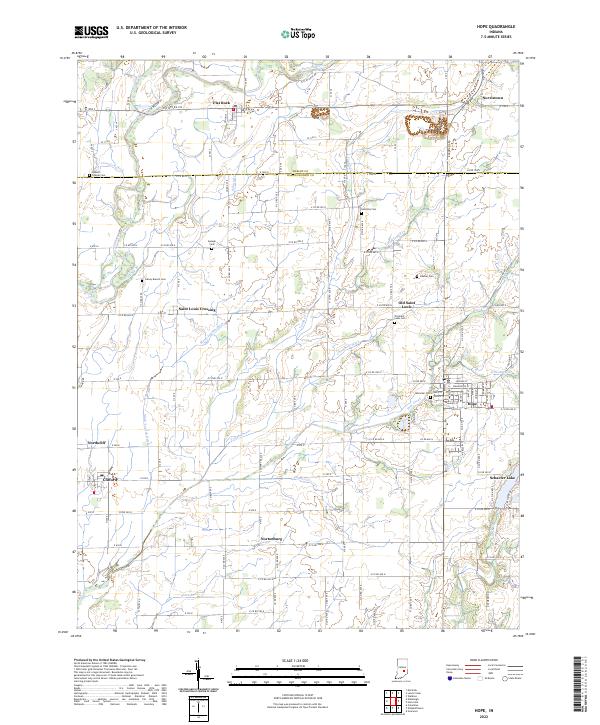 Hope topographic map thumbnail