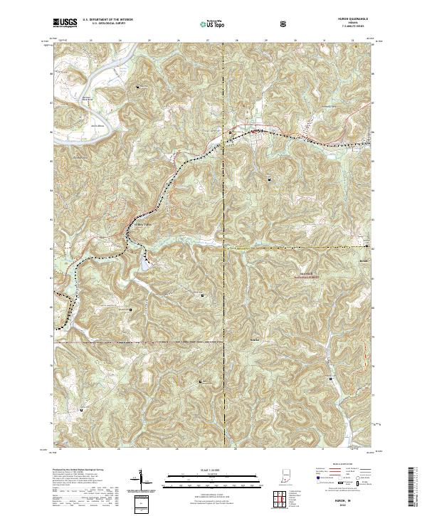 Huron topographic map thumbnail