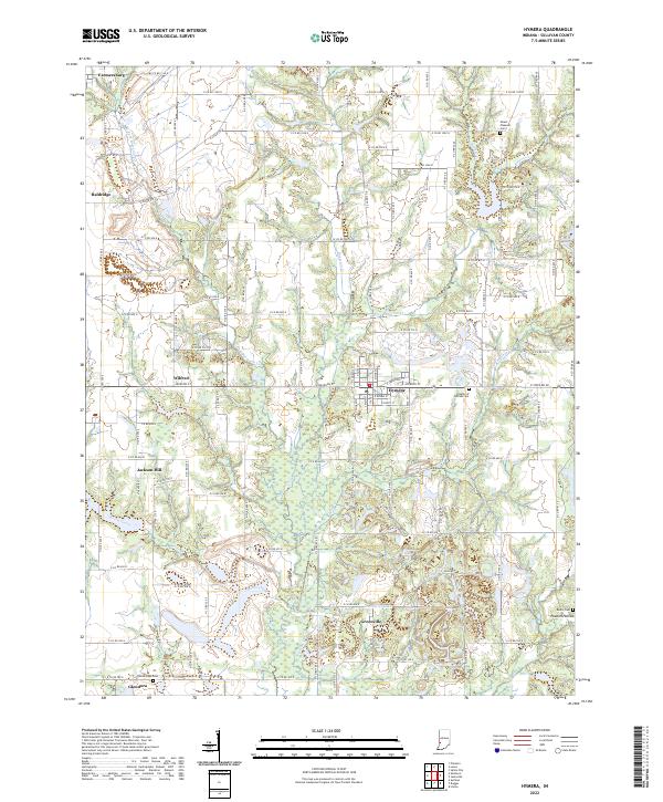 Hymera topographic map thumbnail
