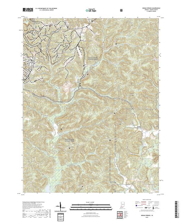 Indian Springs topographic map thumbnail