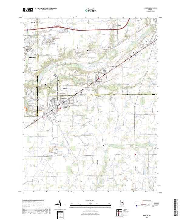 Ingalls topographic map thumbnail