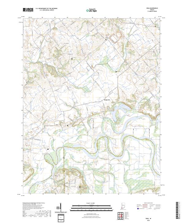 Iona topographic map thumbnail
