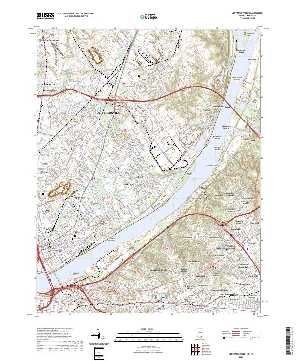 Jeffersonville topographic map thumbnail