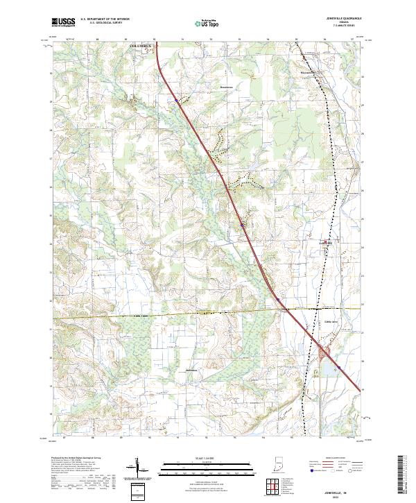 Jonesville topographic map thumbnail