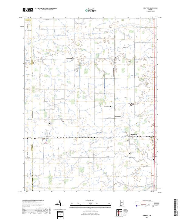 Kempton topographic map thumbnail