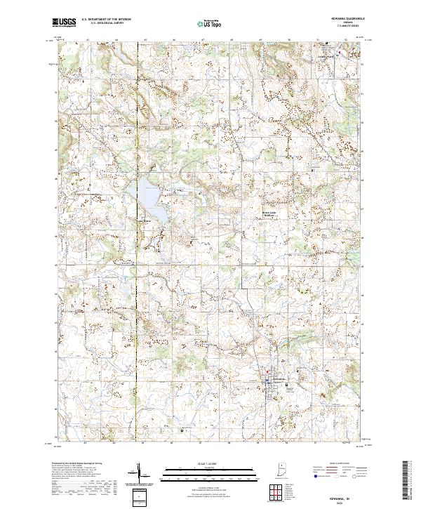 Kewanna topographic map thumbnail