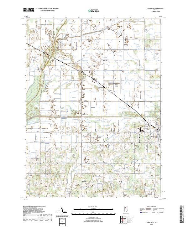 Knox West topographic map thumbnail