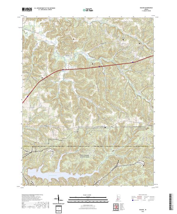 Koleen topographic map thumbnail