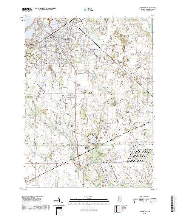LaPorte East topographic map thumbnail
