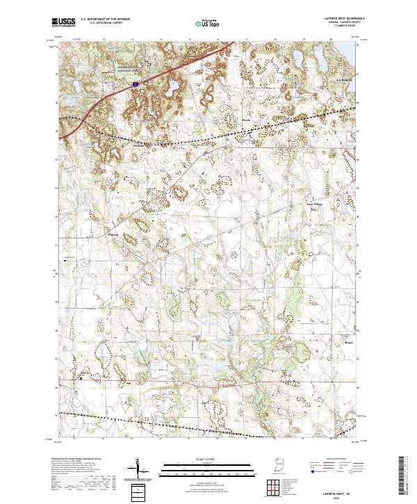 LaPorte West topographic map thumbnail