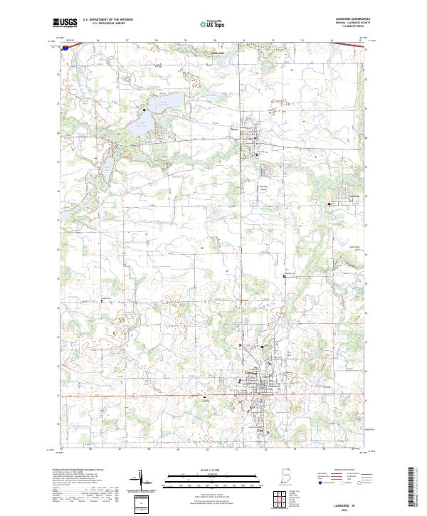 Lagrange topographic map thumbnail
