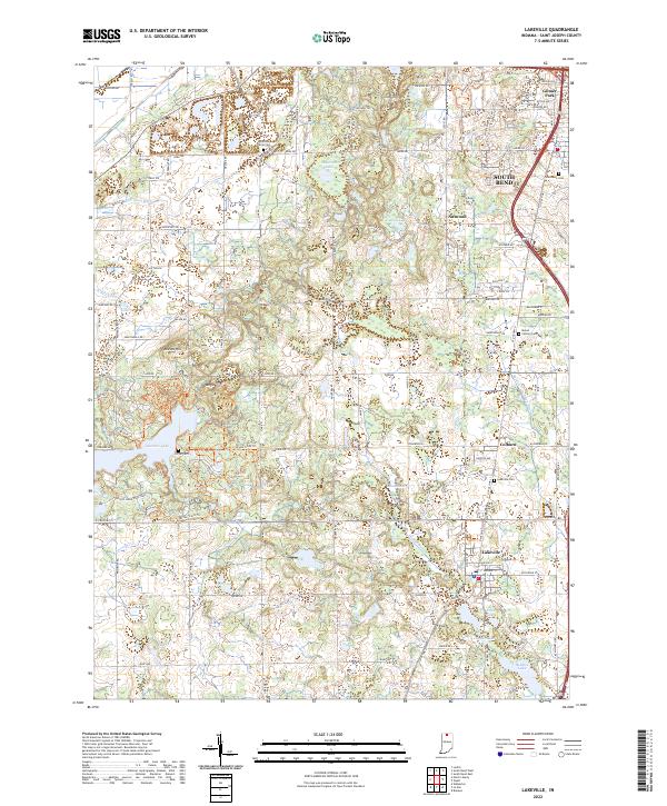 Lakeville topographic map thumbnail