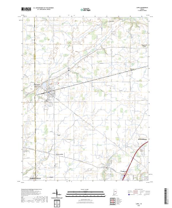 Lapel topographic map thumbnail