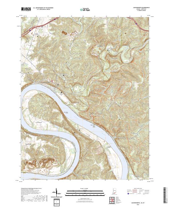 Leavenworth topographic map thumbnail