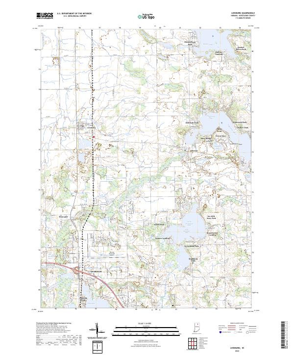Leesburg topographic map thumbnail