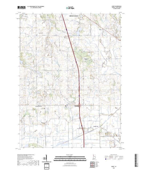 Leroy topographic map thumbnail