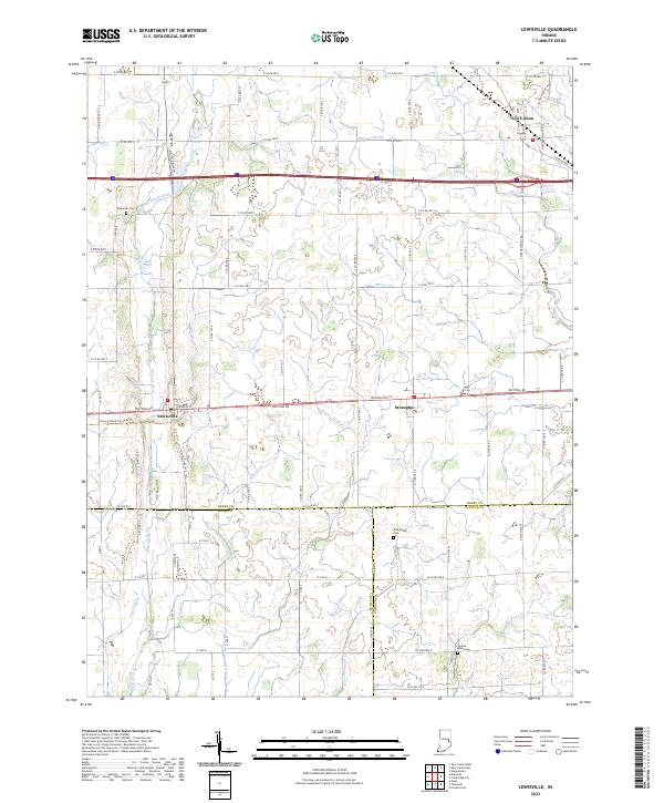 Lewisville topographic map thumbnail
