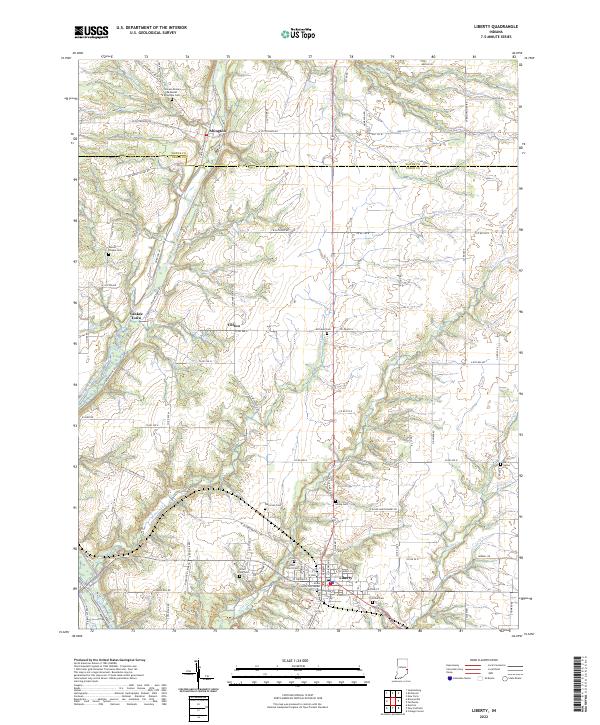 Liberty topographic map thumbnail