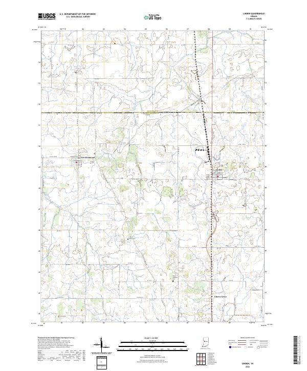 Linden topographic map thumbnail