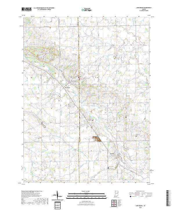 Linn Grove topographic map thumbnail