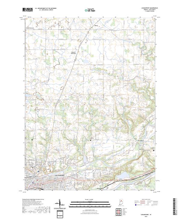 Logansport topographic map thumbnail