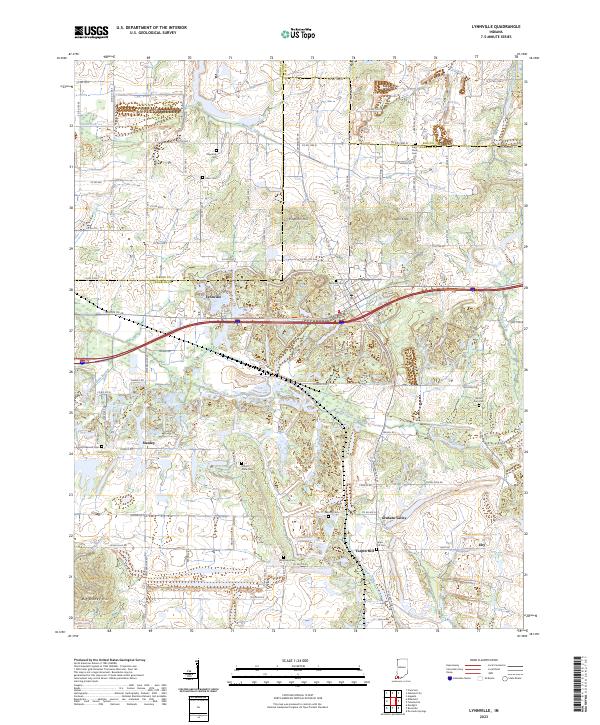 Lynnville topographic map thumbnail